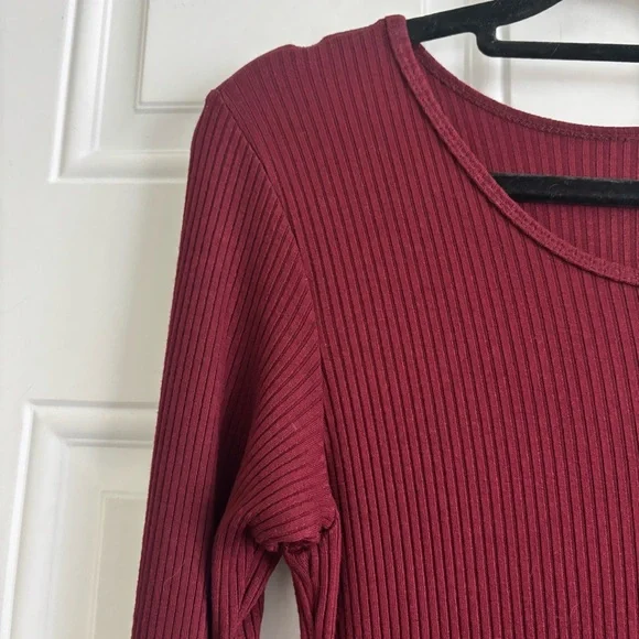 NWT Simon Miller Burnt Burgundy Space Midi Dress, Size Large - Picture 6 of 12